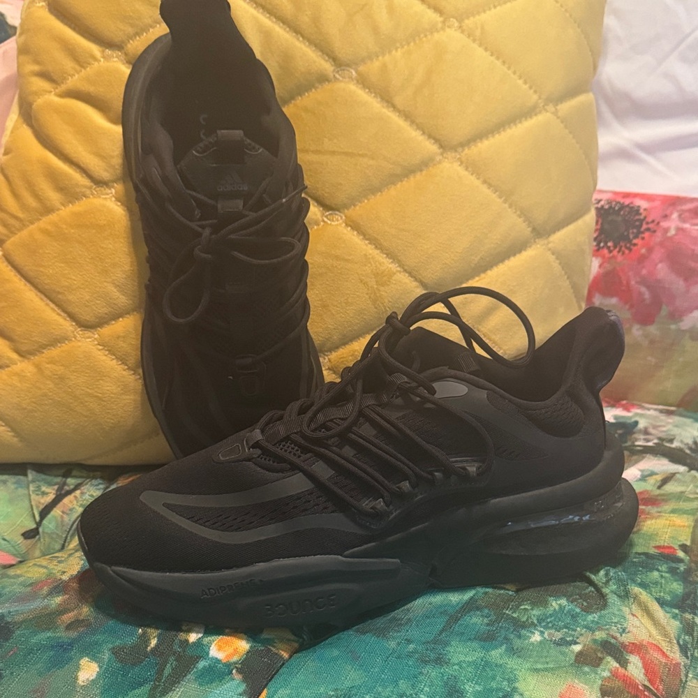 Adidas Men's Triple Black Athletic Sneakers